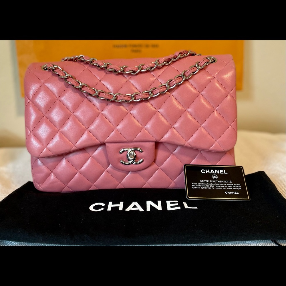 Chanel D/F Classic Jumbo Lambskin SHW